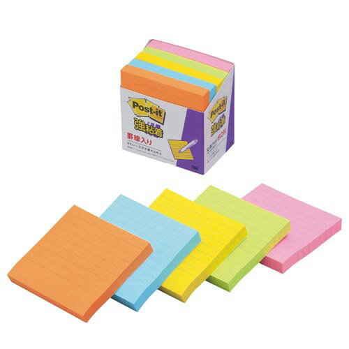 スリーエム ジャパン ポストイット 強粘着75×75 ラインノート 5冊
