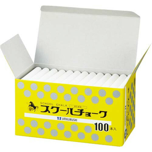 馬印 スクールチョーク 白 100本