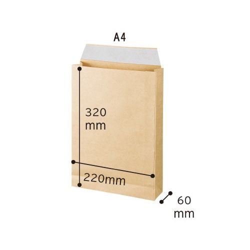 カウネット 宅配袋　120g　A4　ラミネート加工　50枚