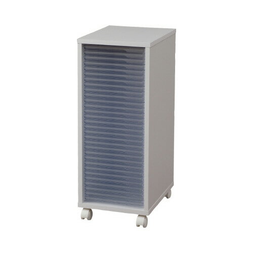 アイリスオーヤマ 木製フロアケース　超浅30段