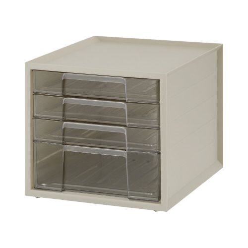 アイリスオーヤマ レターケース ホワイト 浅型3段深型1段