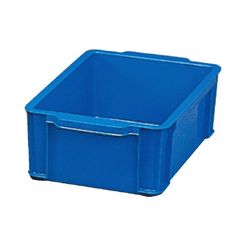 アイリスオーヤマ BOXコンテナ 中 浅型 ブルー