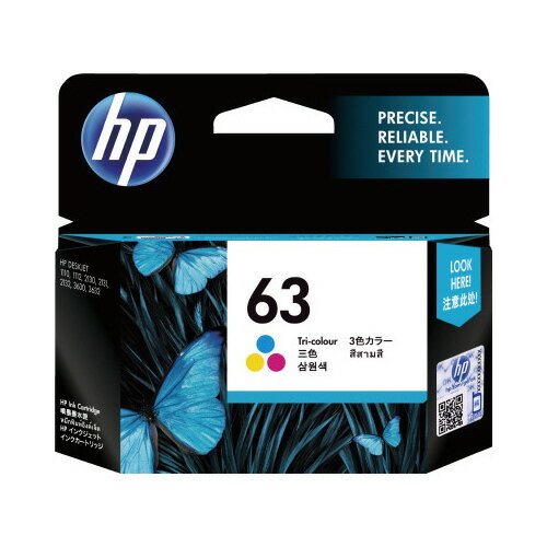 HP（ヒューレット・パッカード） 純正インク　HP63（F6U61AA）　カラー