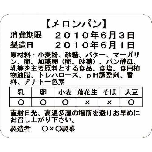 ブラザー QLシリーズ 食品表示ラベル DK1220の紹介画像2