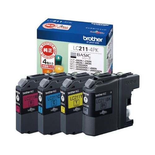 �֥饶�� �������󥯡�LC211−4PK��4���ѥå�