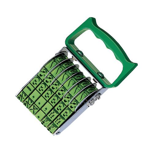 コクヨ 回転印 欧文数字 初号6連 明朝体【取寄商品】