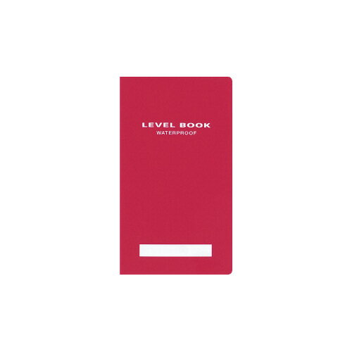 コクヨ 測量野帳ブライトカラー レベル合成紙 30枚 赤