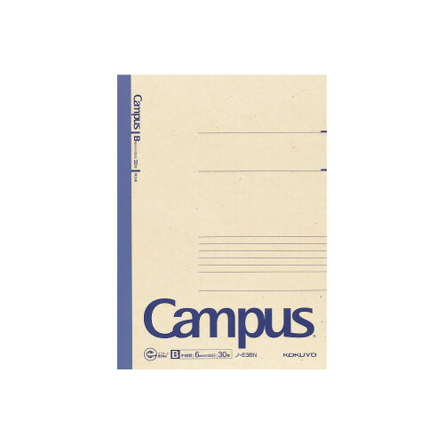コクヨ 再生紙キャンパスノートセミB5 B罫30枚