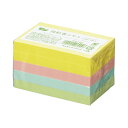 カウネット 強粘着ふせん 75×50 パステル4色 5冊