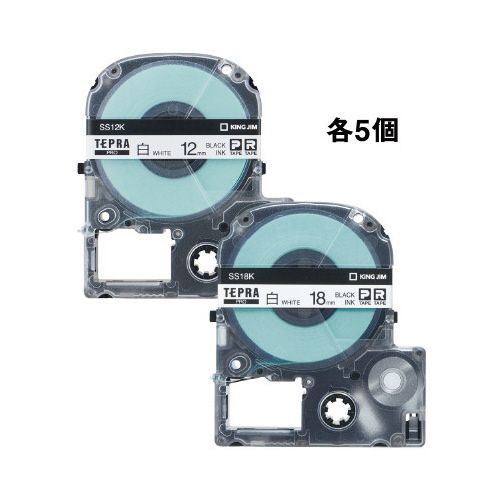 キングジム PROテ−プ10個パック白12／18mm