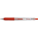 カウネット ノック式ゲルインクボールペン 0.5mm 赤10本