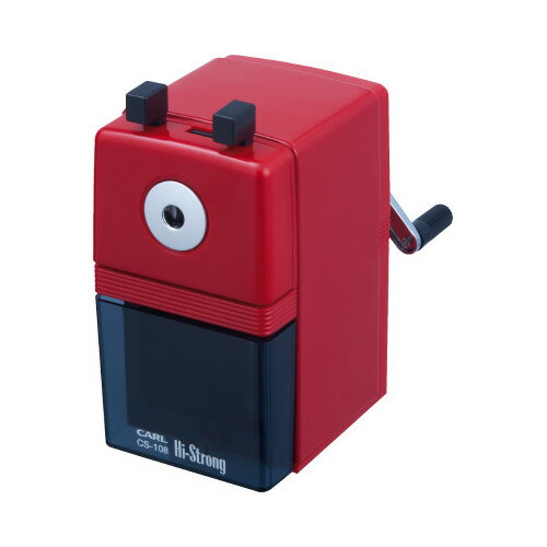 カール事務器 手動鉛筆削り ハイストロング 赤