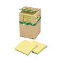 スリーエム ジャパン ポストイット 再生紙ノート 75×75 黄 12冊