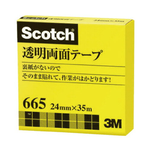 スリーエム ジャパン 透明両面テープ 大巻 24mm×35m
