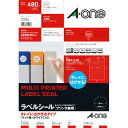 エーワン キレイにはがせるラベル 丸型48面30mm 10枚