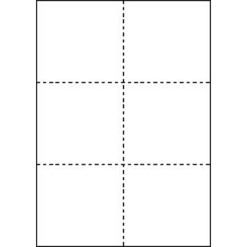 ヒサゴ マルチプリンタ帳票 A4 白紙6面 100枚