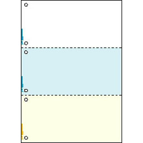 ヒサゴ マルチプリンタ帳票 A4 カラー3面6穴 100枚