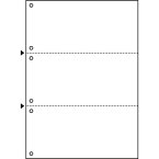 ヒサゴ マルチプリンタ帳票　A4　白紙3面6穴　100枚