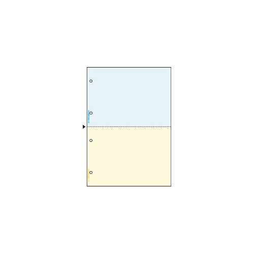 ヒサゴ マルチプリンタ帳票　A4　カラー2面4穴　100枚