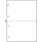 ヒサゴ マルチプリンタ帳票　A4　白紙2面4穴　1200枚
