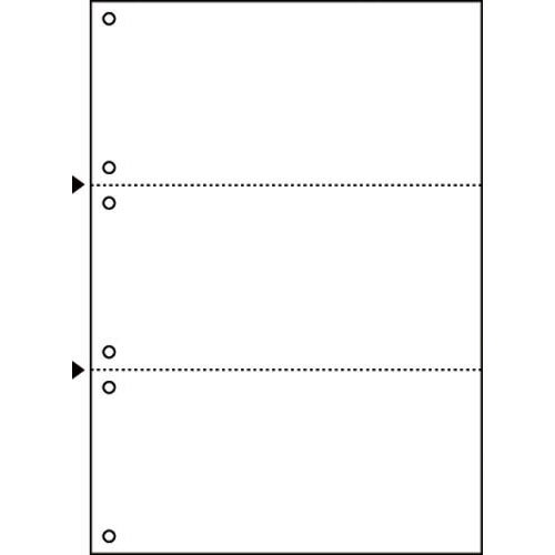 ヒサゴ マルチプリンタ帳票 A4 白紙3面6穴 1200枚
