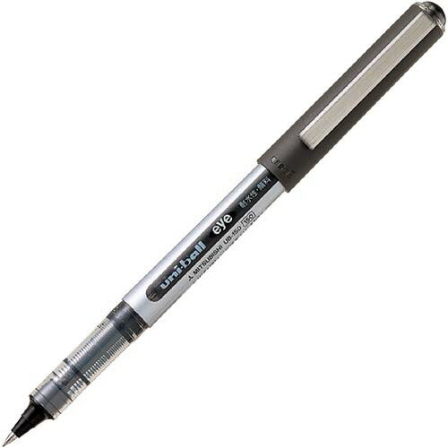 三菱鉛筆 水性ボールペン ユニボール・アイ 黒 10本