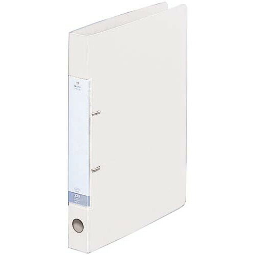 リヒトラブ Dリング2穴ファイル 白A4縦背幅34mm10冊