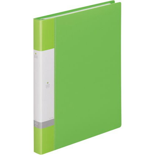 リヒトラブ クリヤーブック交換式 黄緑 A4縦背幅25mm