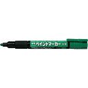 ぺんてる 油性マーカー 樹脂ペイントマーカー中字 緑10本