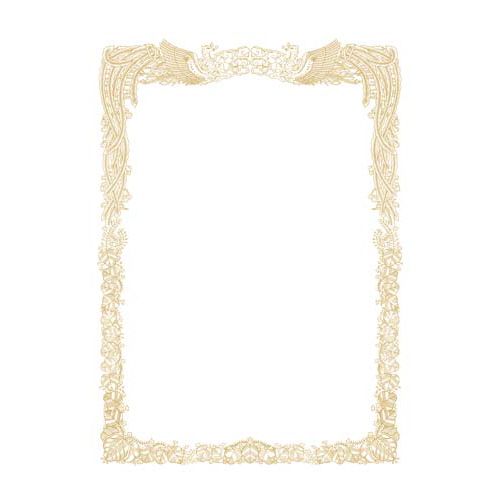 オキナ OA対応　賞状用紙　A4ヨコ書　10枚入
