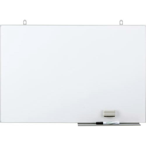 日学 スリム枠ホーローホワイトボード 600×890mm
