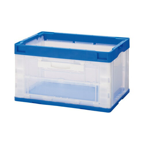 カウネット 長側扉付き折りたたみコンテナ 50L