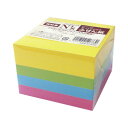 AXコーポレーション N’s強粘着ふせん 75×75 ビビッド 5冊入