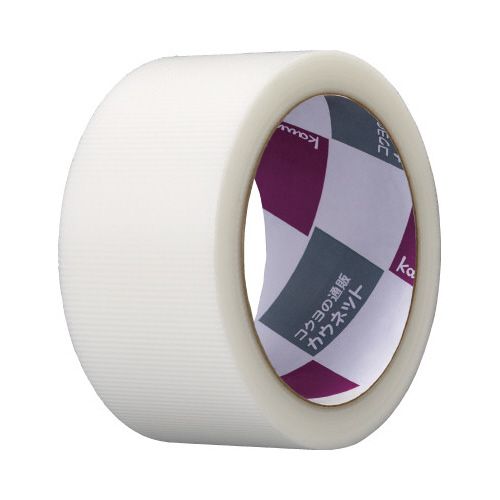 カウネット 「カウコレ」プレミアム 手が痛くなりにくいカドなし養生テープ クリア×90