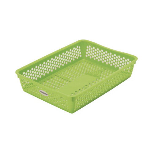 サンコープラスチック フランクバスケット A4 グリーン 5個入