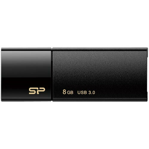 シリコンパワー USB3．0スライド式USB　B05　8GB　黒