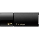 シリコンパワー USB3.0スライド式USB B05 8GB 黒
