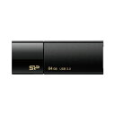 シリコンパワー USB3.0スライド式USB B05 64GB 黒