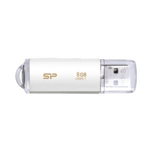 シリコンパワー キャップ式USBメモリ　B02　8GB　白　10個
