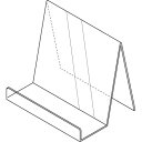 鈴木プラスチックス ブックスタンド 文庫用 5個入