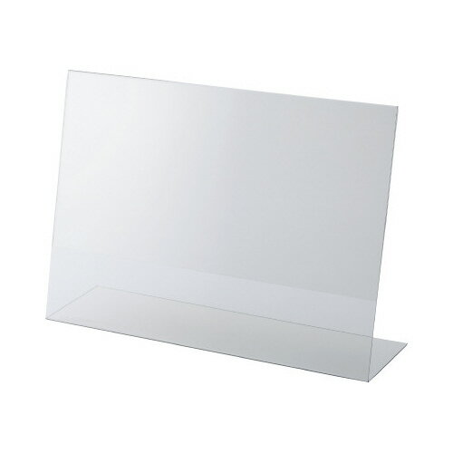 鈴木プラスチックス サインホルダー片面用L型 A4ヨコ 10個入