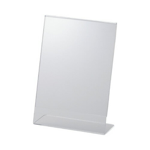 鈴木プラスチックス サインホルダー片面用L型 写真2Lサイズ 縦