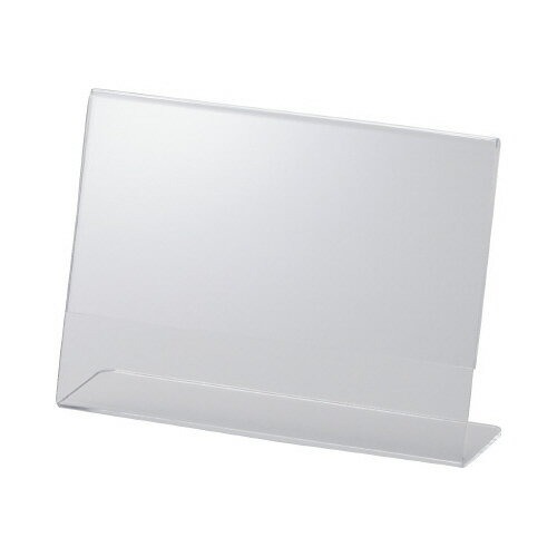 鈴木プラスチックス サインホルダー片面用L型 A6 横