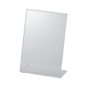 鈴木プラスチックス サインホルダー片面用L型 写真Lサイズ 縦 12個