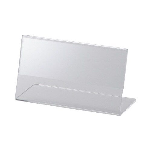 鈴木プラスチックス アクリルカード立てL型 110×61mm 10個入