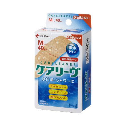 ニチバン ケアリーヴ　防水タイプ　Mサイズ　40枚入×5