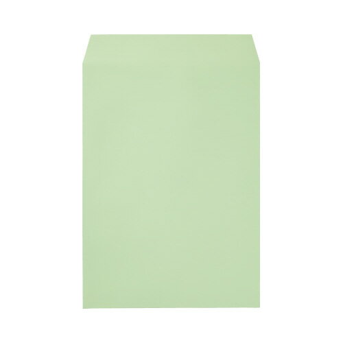 カウネット オリジナルソフトカラー封筒 角2 ウグイス100枚