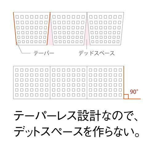 カウモールの吉川国工業所 ブリックス9015　奥行28cm　5個入｜アングル3