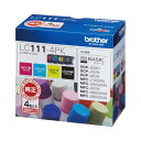 ブラザー 純正インク LC111−4PK 4色パック×2