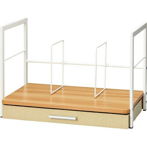 カウネット 「カウコレ」プレミアム PC・デバイス収納付ブックスタンド 薄茶 3台